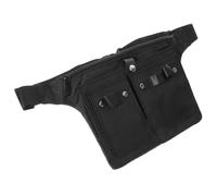 WRITWAA Bolso Cintura Profesional para Peluquero Bolsa Ligera y Duradera para Tijeras Barbero Herramientas Peluquería Portátil y Fácil de Limpiar Accesorio Compacto para Estilistas Negros