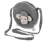 WRITWAA Bolso de Cordero Bolsa de Conejito Equipo -Bolsos de Cuerpo Bolsas Sling Bag Shoulder Bag Bálsamo Labial Monedero Decorativo Bolsa de Almacenamiento de Dinero algodón Grey