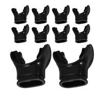 WRITWAA Boquilla de Repuesto para Snorkel y Buceo, 10 Piezas de Silicona Negra, Ajuste cómodo y Resistente para Deportes acuáticos