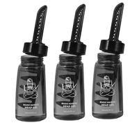 WRITWAA Botella de Gel Cabello 3 Unidades con Peine Aplicador para Hombres Gel Estilizador Rellenable Ligero para Cabello con