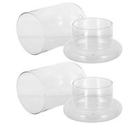 WRITWAA Botella de Micropaisaje 8Mm de Orificio, Botella de Micro Musgo para Decoración del Hogar, 2 Piezas de Resistente y Duradero para Terrarios Ecológicos