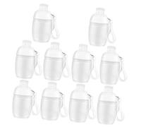 WRITWAA Botella de Viaje Cosmética 30Ml 10piezas Plástico Portátil Gancho para Hombres y Mujeres para y Actividades al Aire Libre