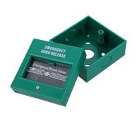 WRITWAA Botón de Emergencia Manual de Plástico Verde para Incendios Activación Rápida y Uso en Situaciones de Emergencia para Seguridad Hogar