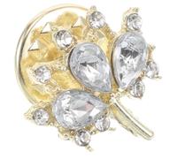 WRITWAA Broche Arce Rhinestones Alfiler De Seguridad Para Camisas y Suéteres Pin Decorativo Para y Chalecos Accesorios De Moda Para Mujeres