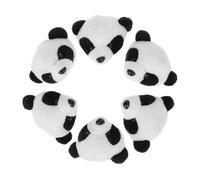 WRITWAA Broche De Panda De Peluche 6 Piezas, Accesorio De Dibujos Animados, Pin Bonito Para Niña, Decoración De Ropa y Mochila, Obsequio Infantil y Uso Diario
