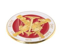 WRITWAA Broche de Solapa Legal Balanza y Espada Metal Dorado Accesorio para Abogados Reuniones y Eventos Justicia Coleccionable Elegante
