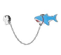 WRITWAA Broche de Tiburón para Mujer en Aleación, Pin de Solapa para Sombreros y Bufandas, Diseño Creativo Que No Daña la Ropa y Es Difícil de Caer