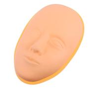 WRITWAA Cabeza De Maniquí De Piel Humana Para Práctica De Tatuajes Modelo De Entrenamiento Con Base De Silicona Para Salones De Tatuajes y Escuelas De Arte