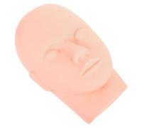 WRITWAA Cabeza de Maniquí de Práctica para Extensiones de Pestañas y Maquillaje, Tamaño Estándar, Color Piel Natural, para Principiantes en Cosmetología y Salón de Belleza Profesional