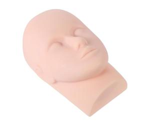 WRITWAA Cabeza Práctica para Extensiones de Pestañas y Maquillaje, Maniquí para Formación en Técnicas de Lifting y Diseño de Cejas, Tamaño 9.64X5.90X3.93 Pulgadas