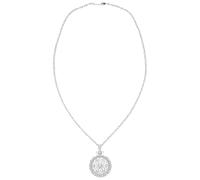 WRITWAA Cadena de Suéter Lupa de Joyero Portátil Lupa de Lectura para Examinar Libros Monedas y Pinturas Color Plata