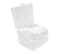 WRITWAA caja de almacenamiento de huevos de belleza caja de huevo de esponja de maquillaje bosque facial cajas transparentes organizadoras estante de almacenamiento de esponja páginas