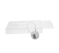 WRITWAA Caja de Bloqueo para Móviles Transparente con Cerradura Numérica Caja Acrílica Resistente para Estudiantes y Empleados Casillero Seguro para Guardar Smartphones y Fomentar