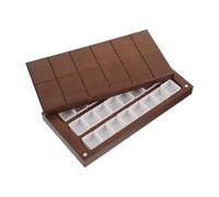 WRITWAA Caja de Madera para Acuarelas con Colores Estuche Organizador para Pintura con Compartimentos para Artistas y Manualidades