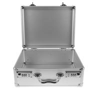 WRITWAA Caja de Medicamentos de Aleación de Aluminio con Cerradura y Gran Capacidad, Estuche Portátil para Almacenamiento Seguro en Emergencias y Vacaciones