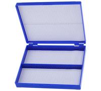 WRITWAA Caja Reutilizable de 100 Ranuras Plástico Resistente Organizador de Almacenamiento para Diapositivas Laboratorio Patología Biología