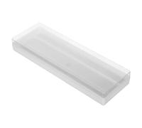 WRITWAA Caja Transparente para de Soporte Rectangular para 10 de Laboratorio Contenedor Hermético de Plástico Resistente para Almacenamiento y Conservación de Muestras