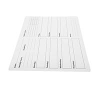 WRITWAA Calendario Semanal de Pizarra Blanca Adhesiva Removible de PVC 30X40 CM Pegatina de Borrado en Seco Reutilizable para Pared y Oficina Planificador Organizador Flexible sin