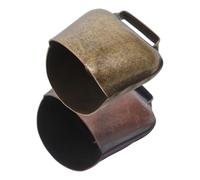 WRITWAA Campanas para Ganado de Hierro Grueso 2 Piezas 62 G Color Verde y Rojo Antiguo Campanas Antipérdida para Vacas Ovejas y Caballos Accesorios Agrícolas para Pastoreo