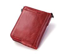 WRITWAA Cartera Antirrobo RFID para Hombre Bolso de Mano de Cuero Tarjetero Multifuncional Diseño Slim para Uso Diario y Viajes