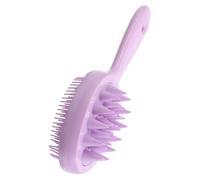 WRITWAA Cepillo De Champú De Mango Peine De Doble Para Exfoliar El Cabelludo Herramienta De Baño Para Cabello Seco y Húmedo Masajeador De Silicona Para Limpieza Profunda