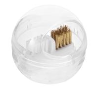 WRITWAA Cepillo Limpio para Herramientas de Uñas Cerdas de Plástico, Diseño Antipolvo y Desmontable para Eliminar Residuos, Adecuado para Manicura Profesional