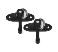 WRITWAA Cerradura de Ventana Cerraduras de Vinilo Pvc 2 Juegos Negro Mejora la Privacidad Seguridad para Ventanas Corredizas Verticales para Uso Doméstico