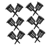 WRITWAA Cesta para Fertilizante de Plástico con Tapa 120 Unidades Contenedor Nutritivo para Plantas Acuáticas Suculentas Bonsáis y Jardín Adecuado para Fertilización Controlada y