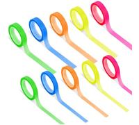 WRITWAA Cinta Resaltadora Transparente 20 Rollos 06Cm X 5m y 08Cm X 5m Pestañas Adhesivas Multifuncionales para Libros y Marcadores de Página Escolares Banderitas Adhesivas Prácticas