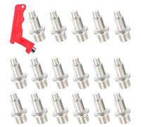 WRITWAA Clavos para Zapatos de Salto de Longitud y Sprint, Acero Ligero Daño Pista, Color Plata, 1 Set para Competición de Atletismo