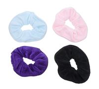 WRITWAA Coleteros de Microfibra Absorbente 4 Piezas Multicolor Grandes para Secar el Cabello Mujer Accesorios Elásticos Suaves para Uso Diario
