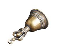 WRITWAA Colgantes de Campana de Latón Vintage 2 Piezas Mini Campanillas para Manualidades y Decoración Timbres Colgantes para Puertas Accesorio Artesanal Retro de Bronce Adorno