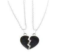 WRITWAA Collar con Colgante de Corazón que Cambia de Color Diseño de Alas de Ángel Joyería para Mujer Regalo Romántico para San Valentín y Aniversario