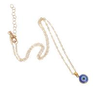 WRITWAA Collar Turco con Amuleto Azul Gargantilla Protección Mujer Colgante Maleficio Joyería Turca