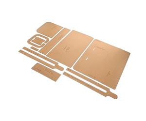 WRITWAA Conjunto de Patrones de Bolso de Cuero para Hombre Plantilla de Maletín de Papel Kraft, Diseño DIY Versátil para Manualidades y Salidas Casuales