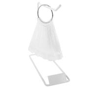 WRITWAA Consejos para Practicar el Arte de Uñas Transparentes 50 Puntas Redondas y Soporte de Hierro para Manicura Profesional en Salón y Exhibición de Diseños Creativos