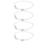 WRITWAA Cordones Invisibles Transparentes 4 Pares de Correas Prácticas para Tacones de Tpu Antideslizantes para Zapatos de Mujer Elegantes y Cómodos