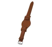 WRITWAA Correa de Reloj de Cuero de Vaca Vintage de 16mm para Work y Travel, Diseño Ajustable y Anti-alergia a Metales, Estilo Clásico Marrón