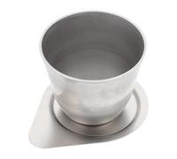 WRITWAA Crisol de Hierro Pequeño 50ml con Tapa Resistente al Calor para Fundición y Refinación en Laboratorio y Joyería, Herramienta Práctica para Horno de Crisol y Artesanía