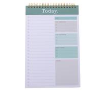 WRITWAA Cuaderno de espiral para planificación de tareas: organizador diario B5 con renglones y encuadernación en espiral - Bloc de notas para agenda de trabajo, planificación de proyectos y