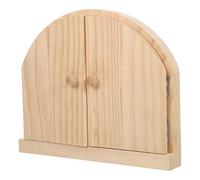 WRITWAA Cubierta Protectora de Interruptor de Pared de Madera Maciza para Niños, Puerta Doble Abatible, Bloquea Polvo y Residuos, Madera Natural, Seguridad Eléctrica Hogar, Paquete 1