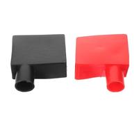 WRITWAA Cubiertas para Bornes de Batería de Silicona Protector Aislante Rojo y Negro para Terminales de Batería de Coche Kit de Protección para Bornes Automotrices Accesorio Resistente