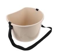 WRITWAA Cubo Multiusos para Jardín Blanco 10 Kg Aplicador Manual de Fertilizante y Cesta para Cosechar Frutas y Verduras Cubo Plástico Ligero para Huerto y Fertilización