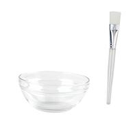 WRITWAA Cuenco Para Mezclar Mascarillas Facial Transparente 12 Piezas Tamaño Pequeño Cepillo Para Mascarilla Facial Reutilizable Kit Para Cuidado De Piel En Casa y Viajes