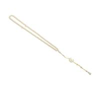 WRITWAA Cuentas de Oración Tasbih Tradicionales de Acrílico Amarillo Portátil y Decorativo para Oraciones Diarias y Reuniones Familiares Clásicas