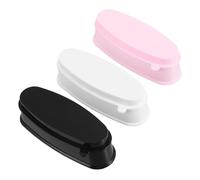 WRITWAA De Bandeja De Reciclaje De Polvo De Inmersión De 3 Piezas Con Molde De Punta Francesa, Organizador De Arte De Uñas Para Brillo, De Imitación, Perlas Y