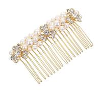 WRITWAA De Novia Gemas De Imitación Accesorio Cabello De Boda Lateral De Cristal Para Bodas Horquilla Cabello Tocado Nupcial Para Novias