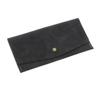 WRITWAA De Sintética Cierre Presión Organizador Tarjetas y para Presupuestos y Finanzas Unisex Color Negro