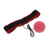 WRITWAA Diadema Bola de Reacción Deportiva para Boxeo y Kickboxing Rojo | Entrenamiento en Casa, Coordinación Mano-ojo y Velocidad de Respuesta, PU Cuerda Elástica, Alta Visibilidad