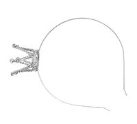 WRITWAA diadema con de de imitación complementos disfraz accesorios fiesta cumpleaños diademas para pequeña diademas niñas 8-12 diademas niñas aleación Silver